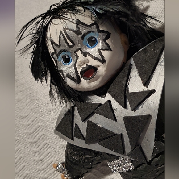 One of a Kind Handmade Ace Frehley Kiss Baby Doll - Picture 6 of 13